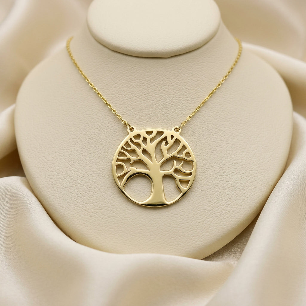 10K Yellow gold Tree of Life necklace