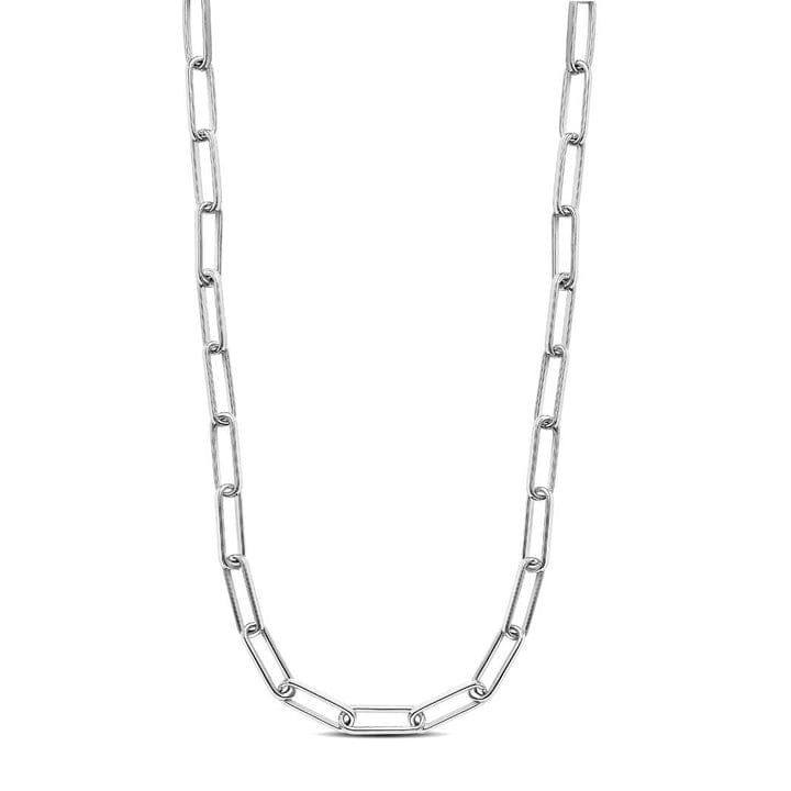 Sterling Silver Paperclip Fine Link Necklace