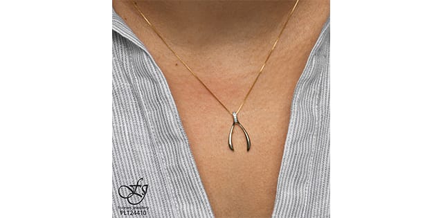 10K .02TW DIAMOND PENDANT