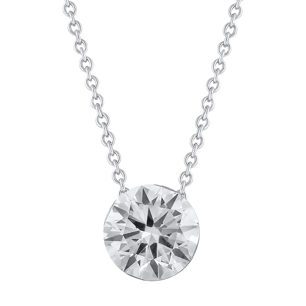 14K WG 1.52ct RB Lab Grown Diamond Pendant with Chain (copy)