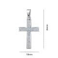 Sterling Silver RHD Cross with CZ Pendant