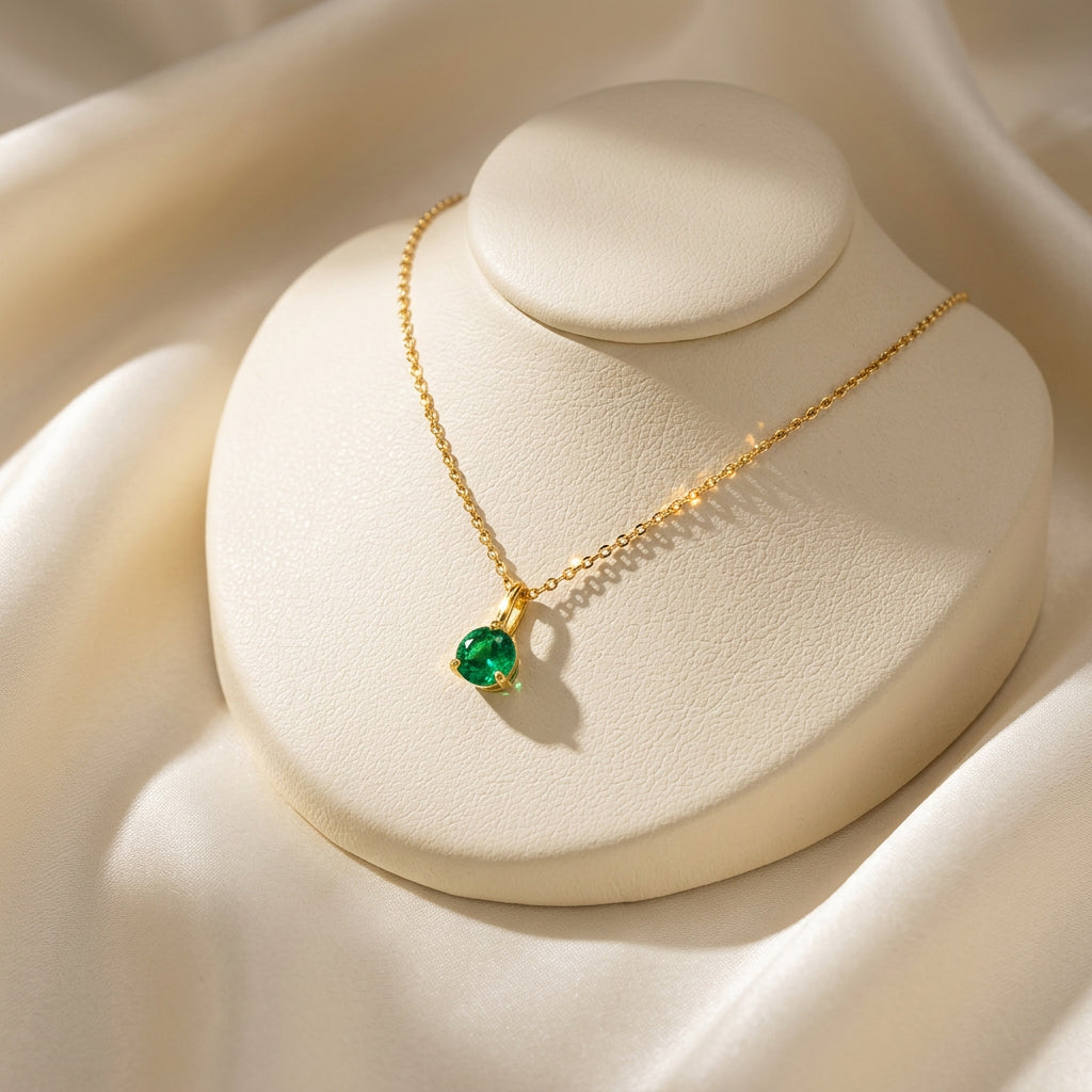 10K Yellow gold martini set Fresh Water Pearl birth stone pendant with chain (copy)