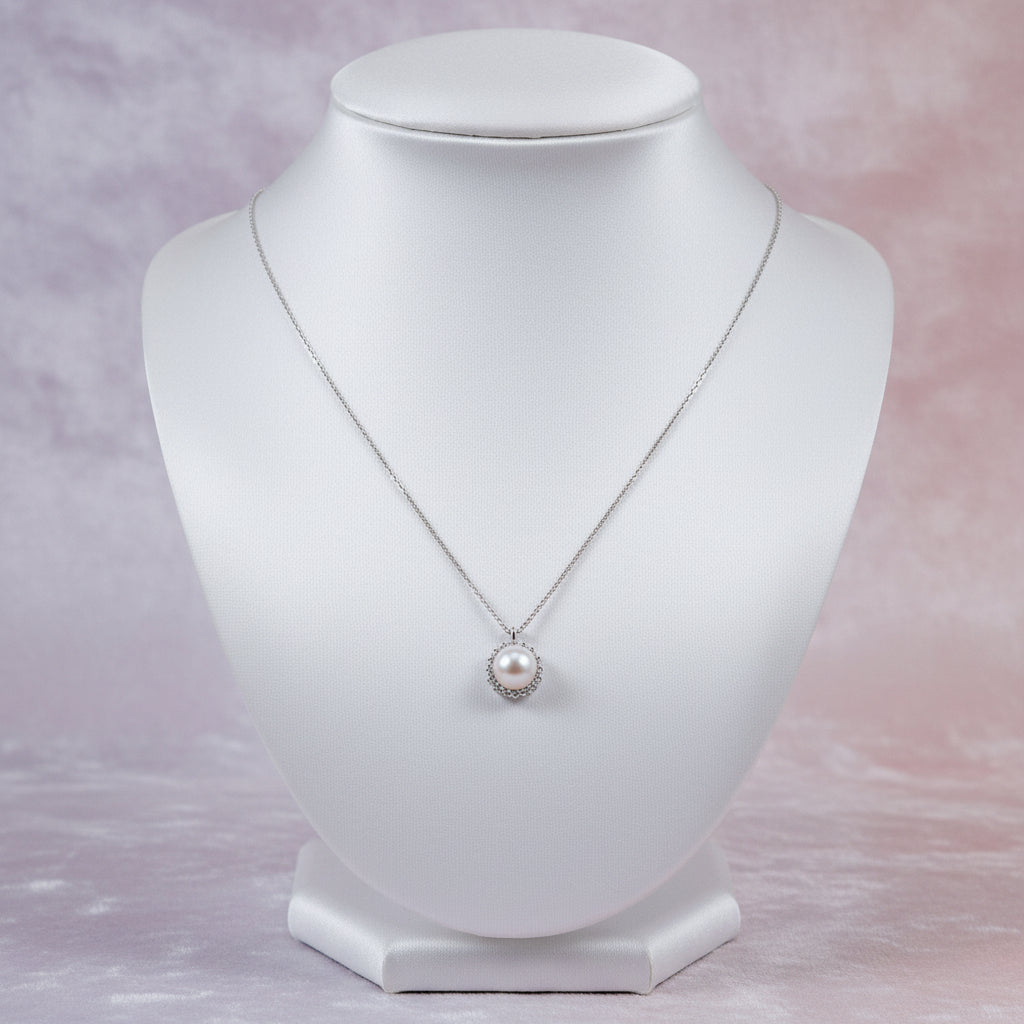 (S2205324) Sterling Silver Fresh Water Pearl Bujukan Pendant with Chain "Gabriel & Co."
