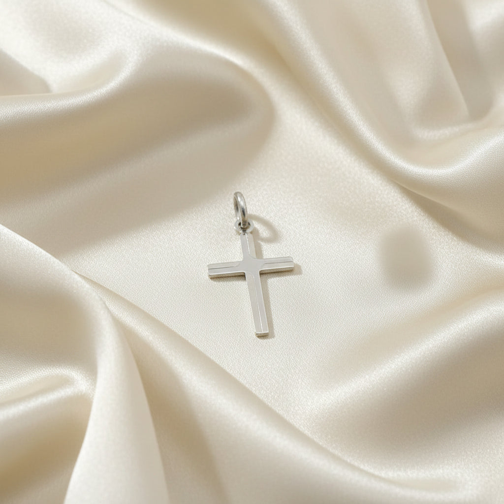 10K White gold "Bella Faith" cross