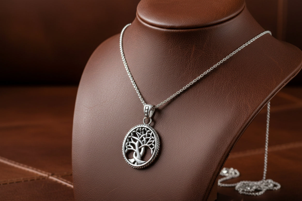 Keith Jack Sterling Silver Tree of Life Pendant (small) with chain