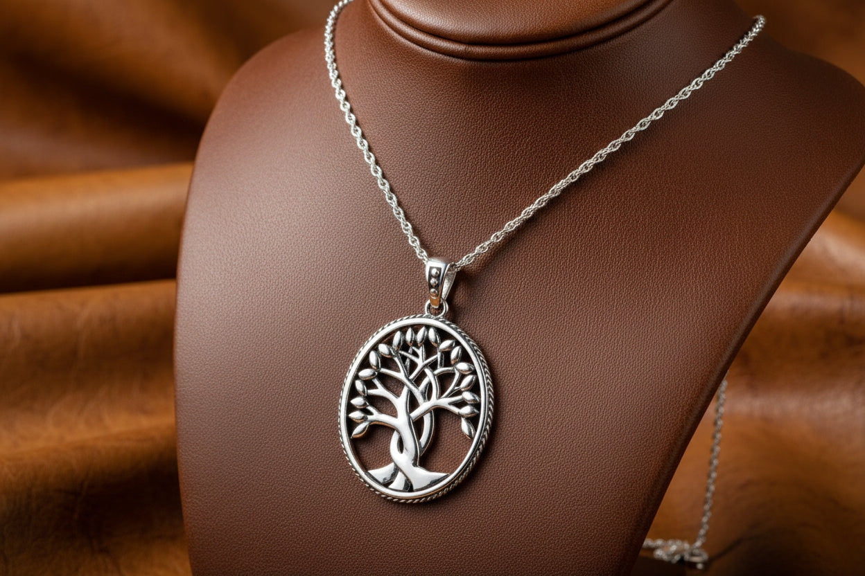 SS TREE OF LIFE PENDANT LARGE