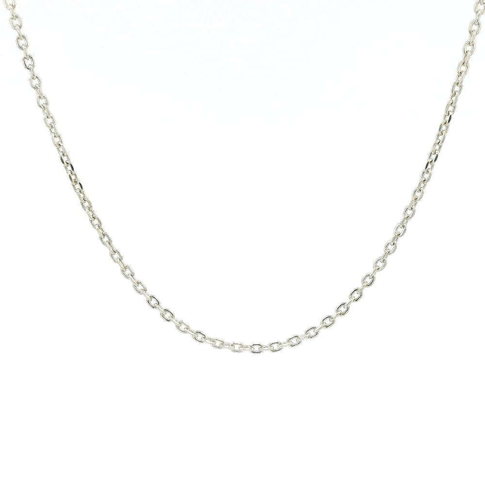 14K WG CABLE CHAIN 18"