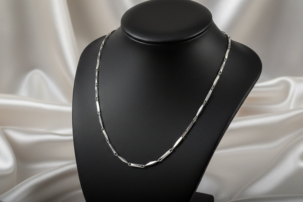 14K WG DC SCALENA LINK CHAIN 20"