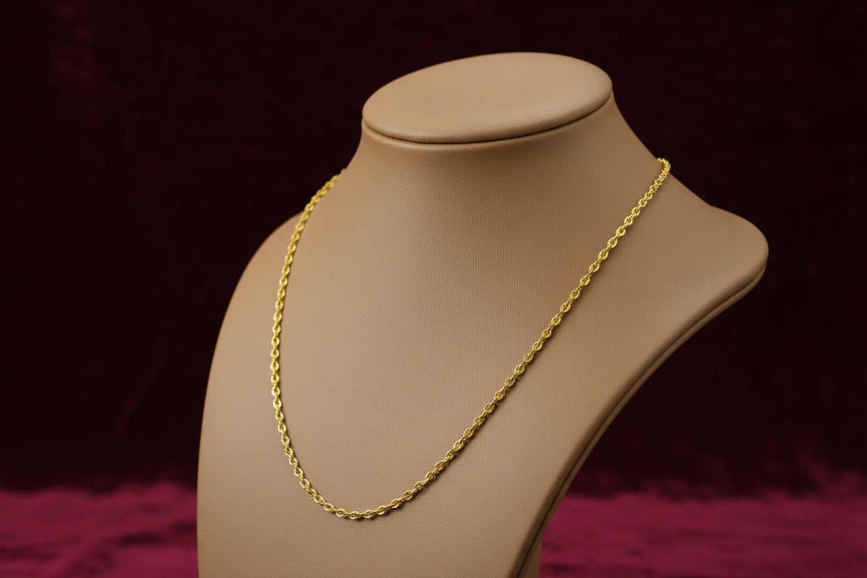 14K YG 22" CABLE CHAIN