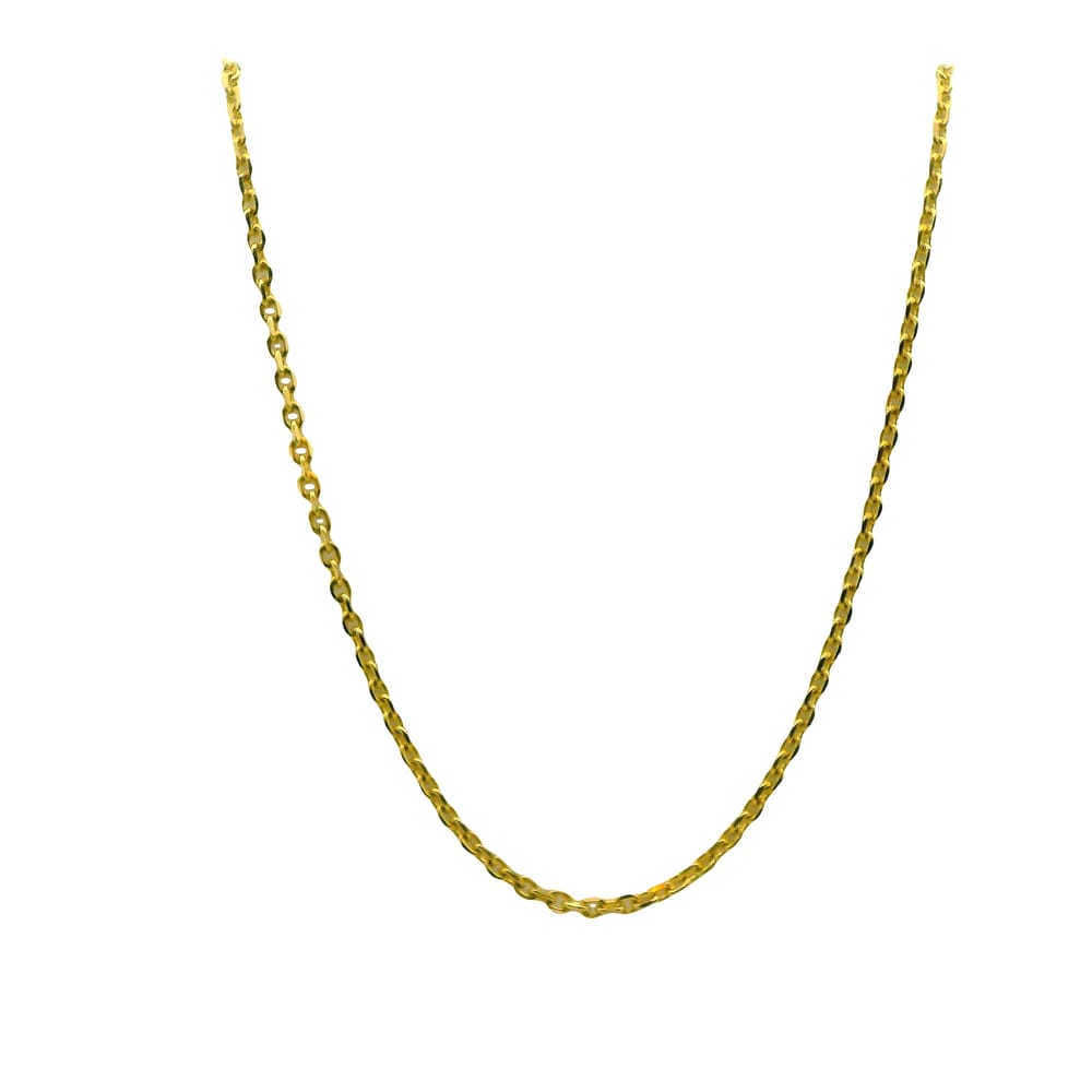 14K YG 22" CABLE CHAIN