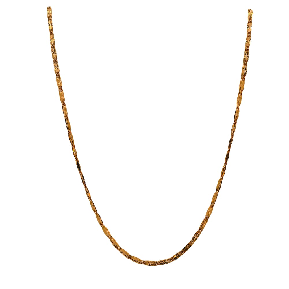 10K RG DC STAR CHAIN 18"