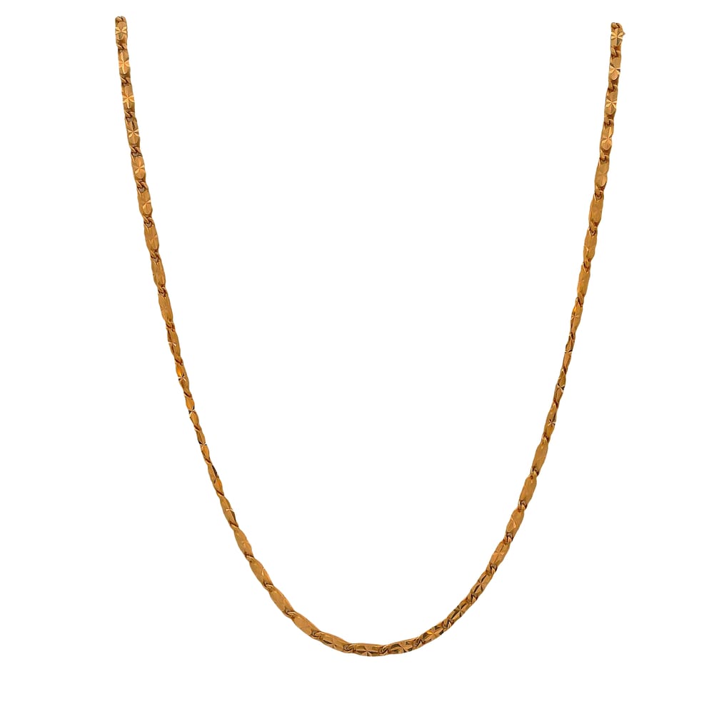 10K RG DC STAR CHAIN 18"