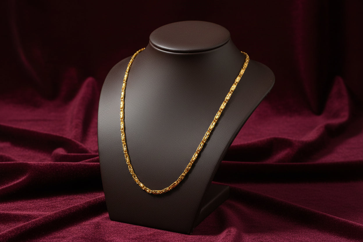 10K RG DC STAR CHAIN 18"