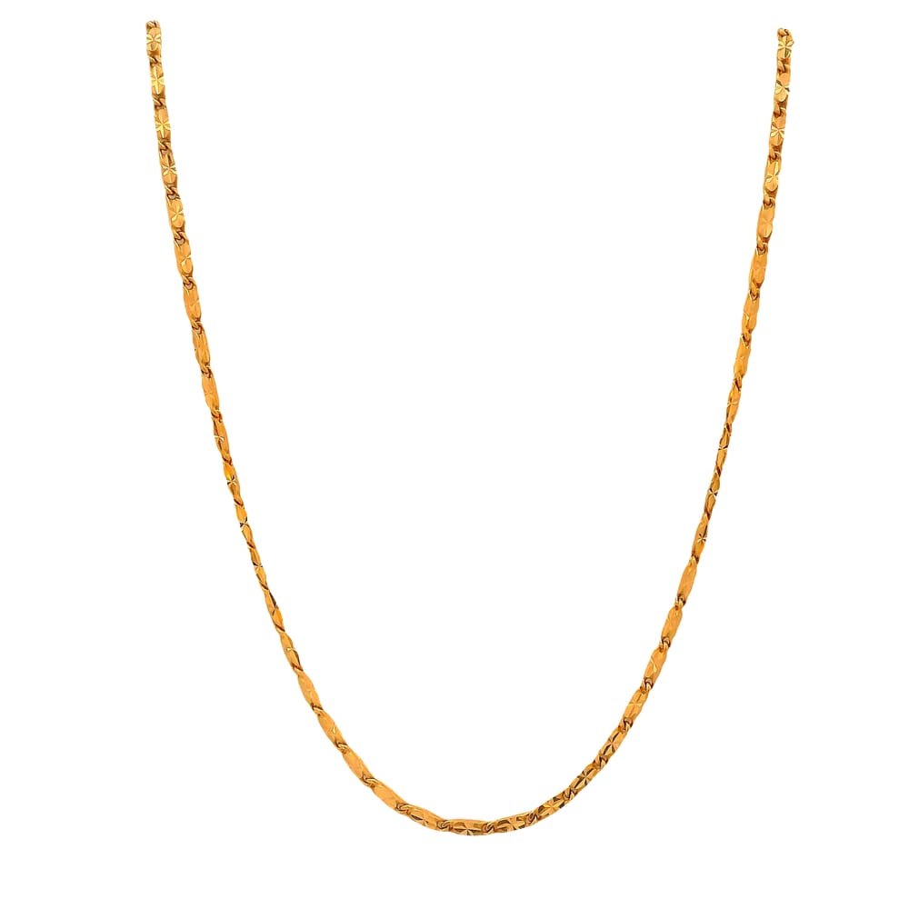 10K RG DC STAR CHAIN 18"