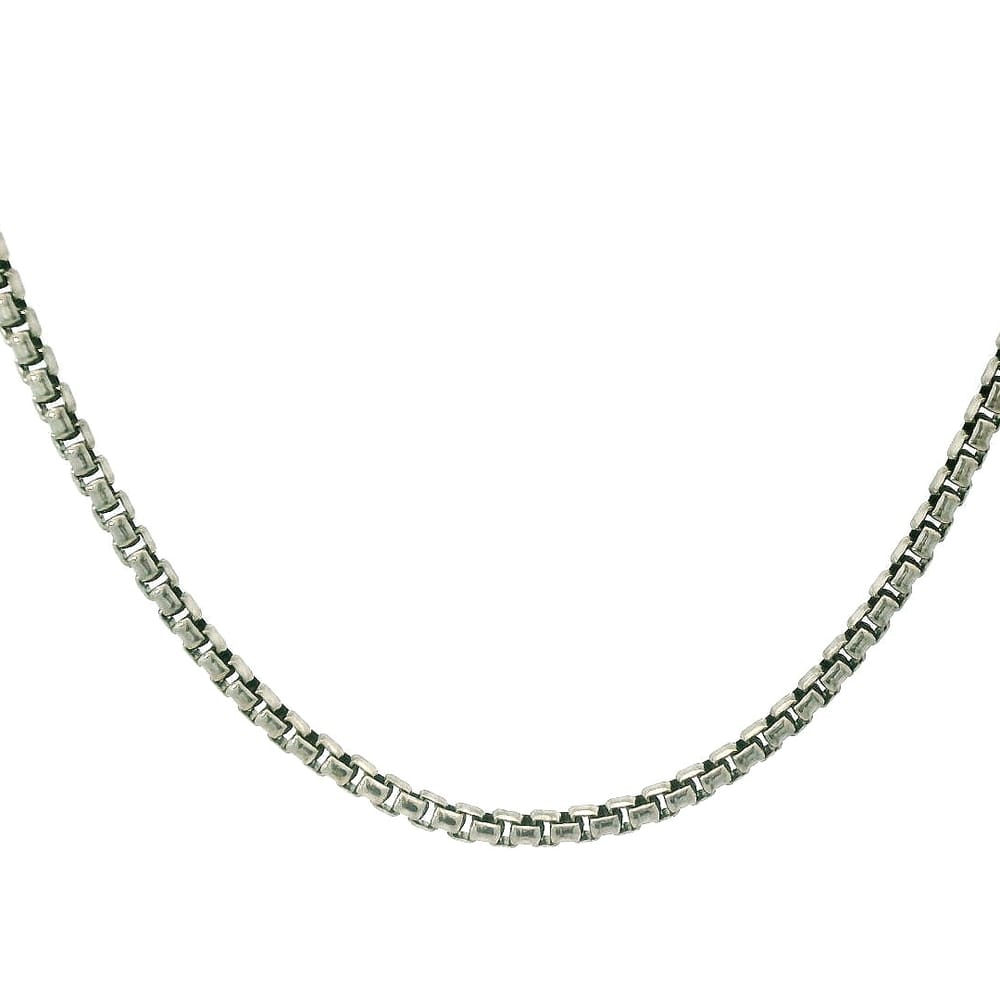 SS 16" OXIDIZED LIGHT VENETIAN BOX CHAIN