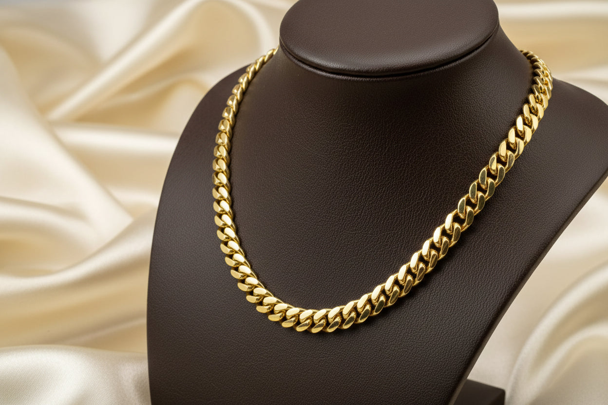 10K YG Miami Cuban Link Chain 24"