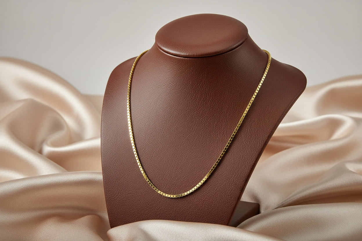 10K YG DC BOX CHAIN 20"