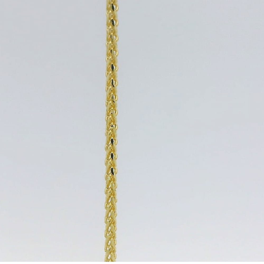 10K YG Wheat Chain 22"