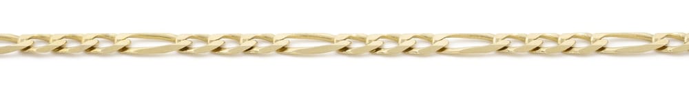 10K YG 3.8mm Figaro Chain 20"