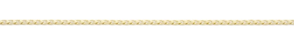 10K YG 2mm Light Bevelled Curb Chain 20"