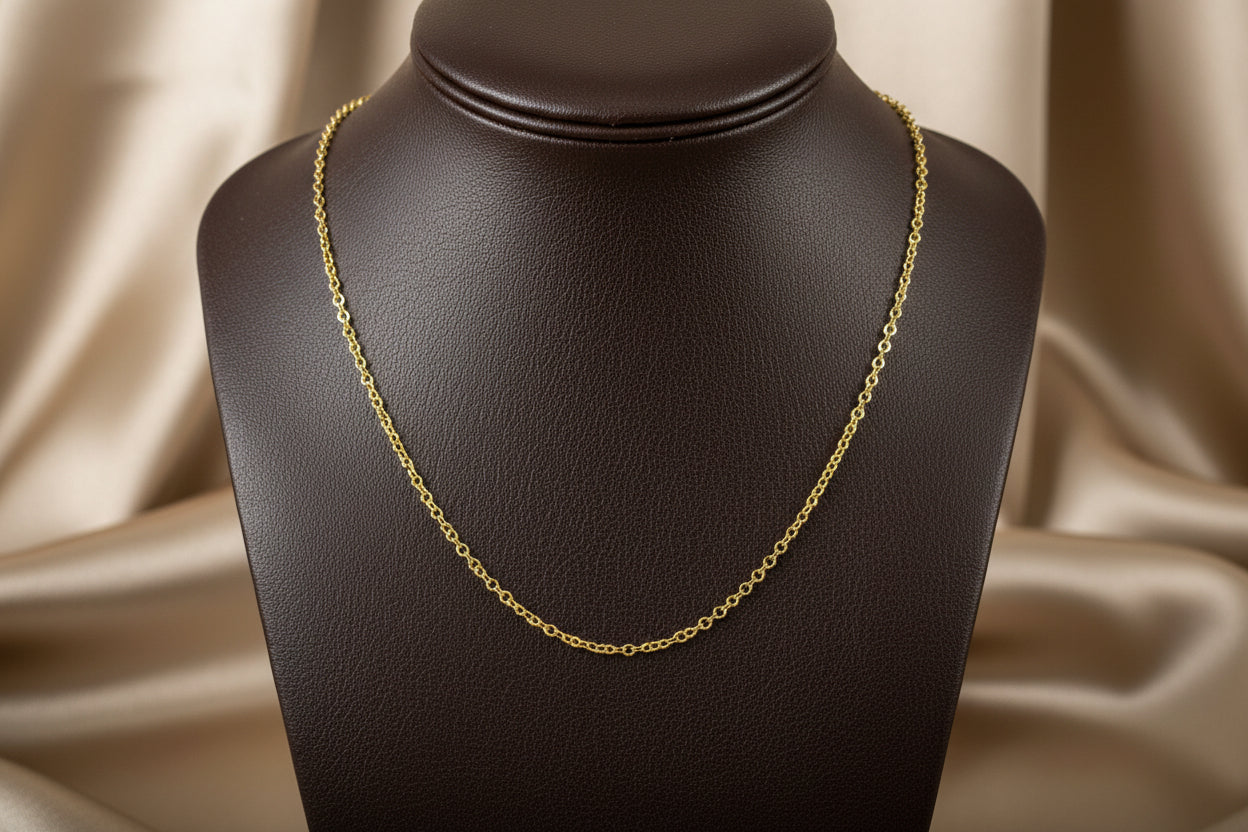 14K YG Rolo Chain 18"