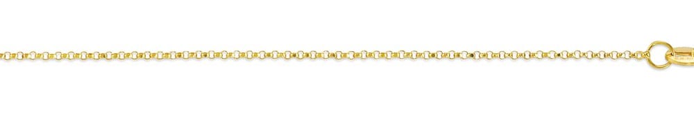 14K YG Fine DC Rolo Chain 18"