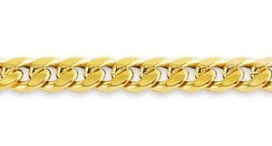 10K YG 5.8mm Hollow Cuban Chain 20"