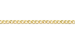 10K YG 2.5mm Curb Chain 22"