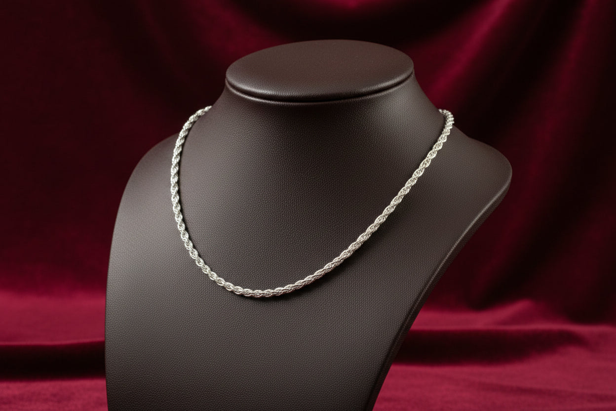 10K WG Wheat Chain 18"