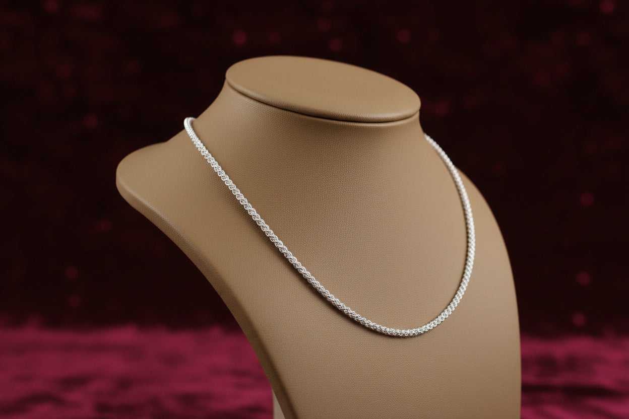 10K WG Fine Wheat Chain 16" (copy)