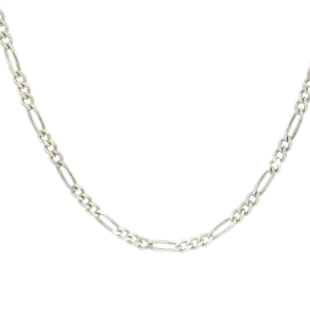 Sterling Silver Figaro Chain 16"