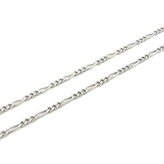 Sterling Silver Figaro Chain 16"
