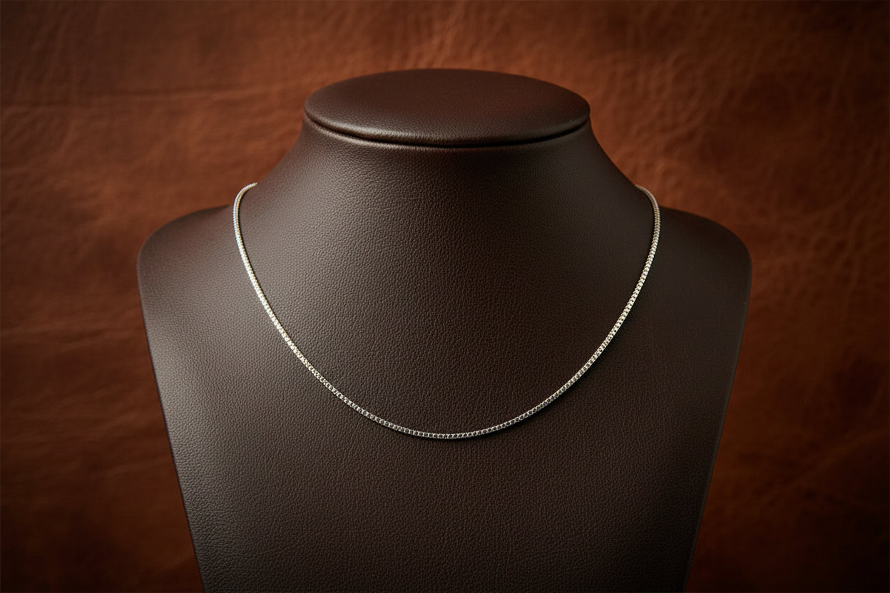 Sterling Silver Fine Box Chain 16" 0.7mm