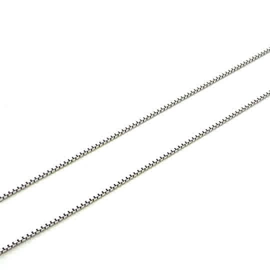 Sterling Silver Box Chain 20"