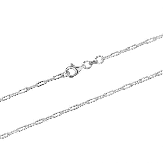 Sterling Silver Paper Clip Chain 22" 3.8mm