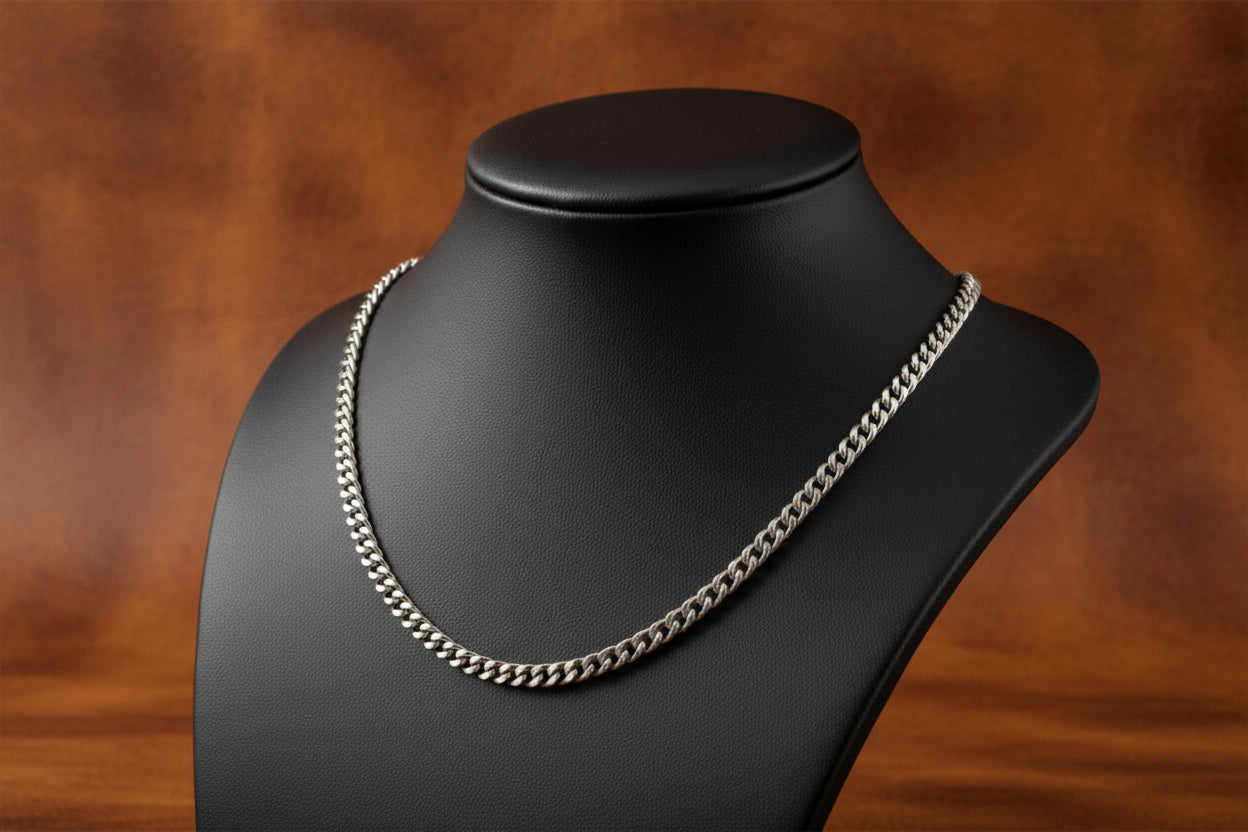 Sterling Silver Curb Chain 18" 2.5mm