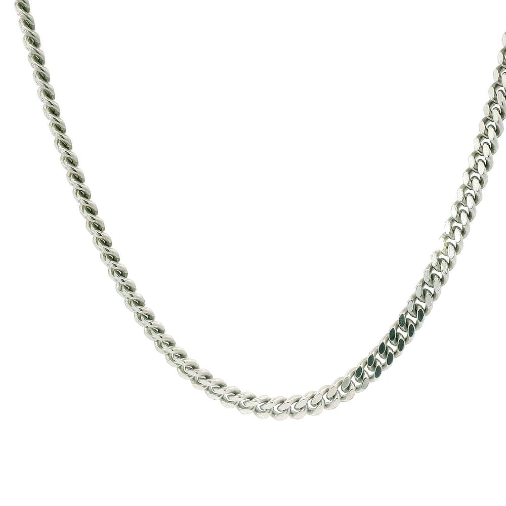 Sterling Silver Gourmette Curb Chain 16" 3mm