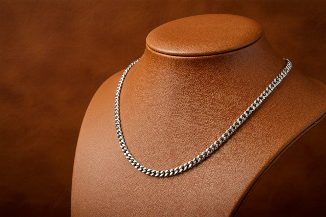 Sterling Silver Miami Cuban Chain 20"