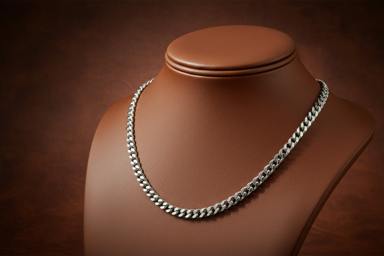 Sterling Silver Miami Cuban Chain 20"