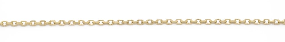 10K YG 1mm Cable Chain 18"+2" Extender