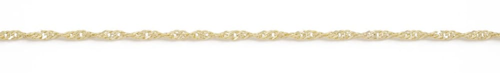 10K YG 1.5mm Singapore Chain 18"+2" Extender