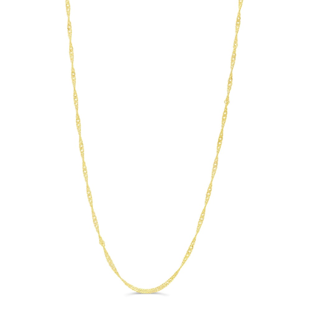 10K YG 1.5mm Singapore Chain 18"+2" Extender (copy)