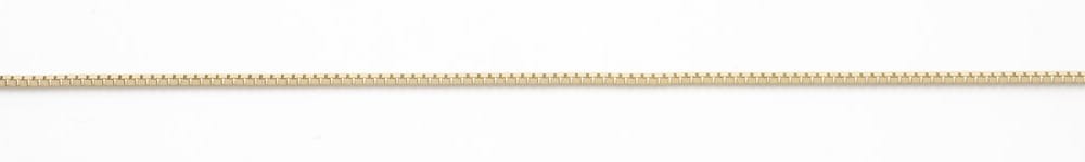 10K YG  0.9mm Box Link Chain 20" (copy)