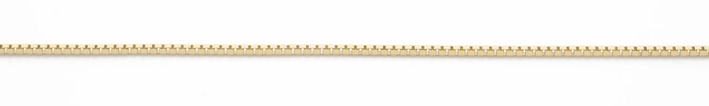 10K YG  1.2mm Box Link Chain 20" (copy)