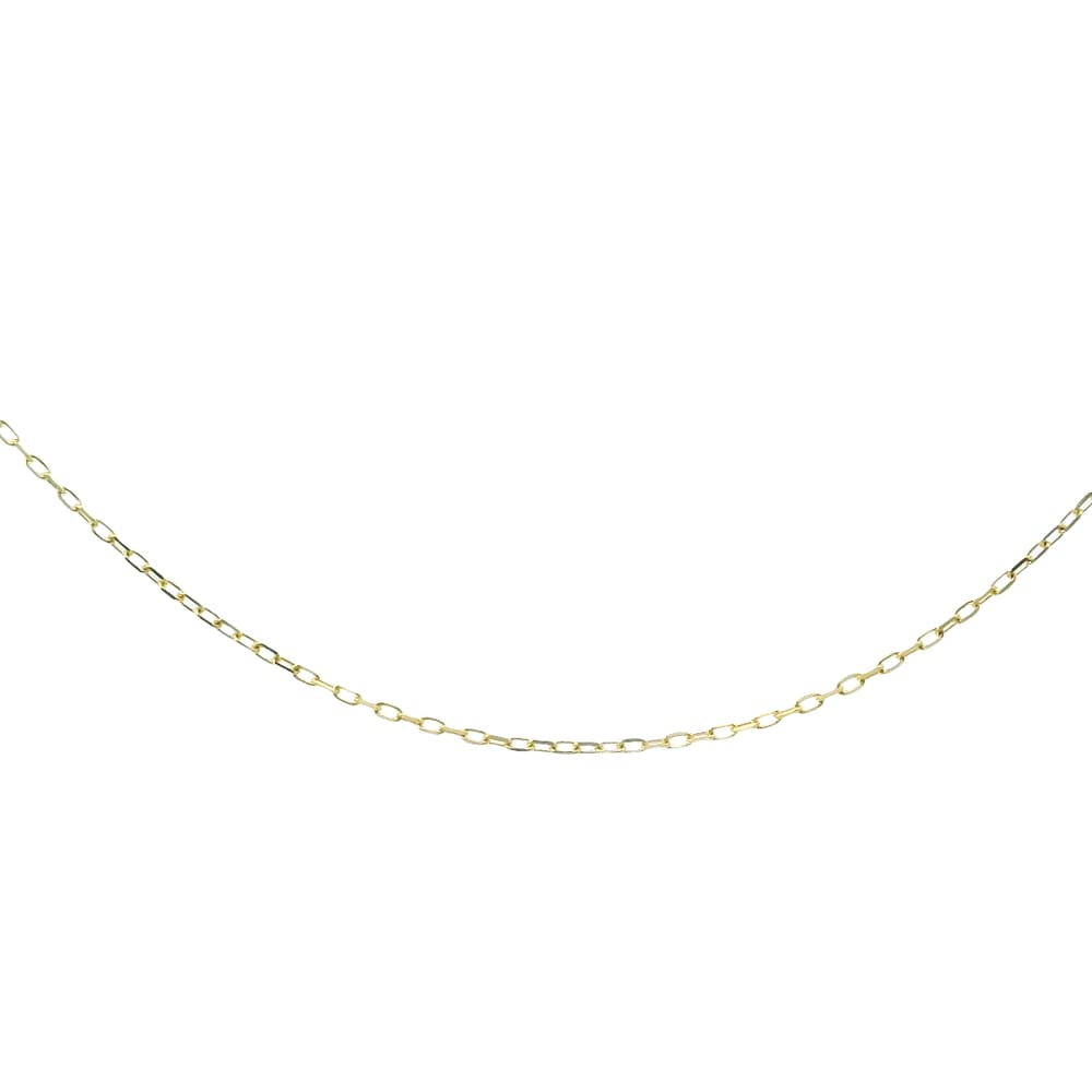 10K Yellow gold fine cable chain