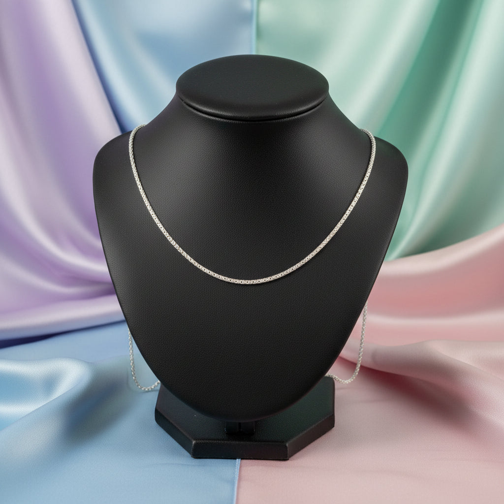 Sterling silver wheat chain