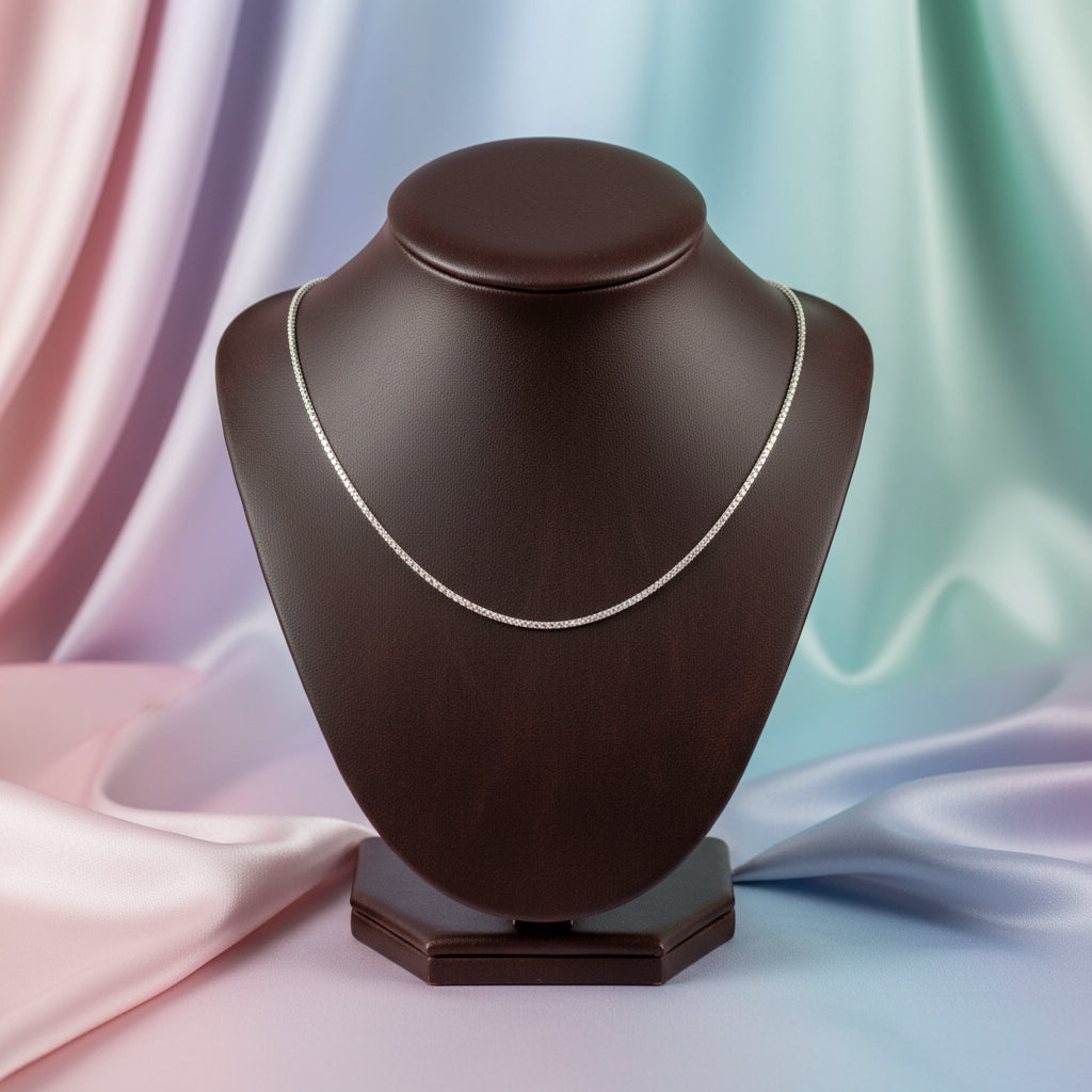 Sterling silver wheat chain