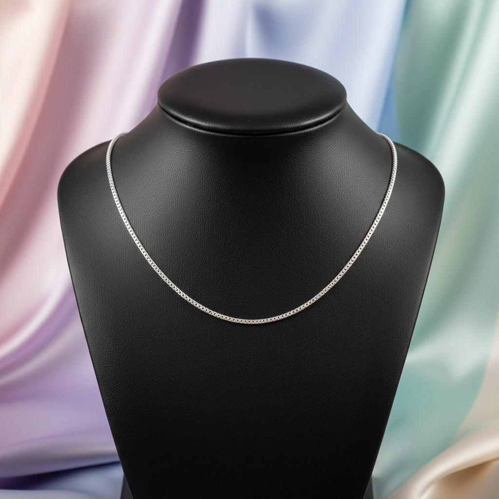 Sterling silver wheat chain