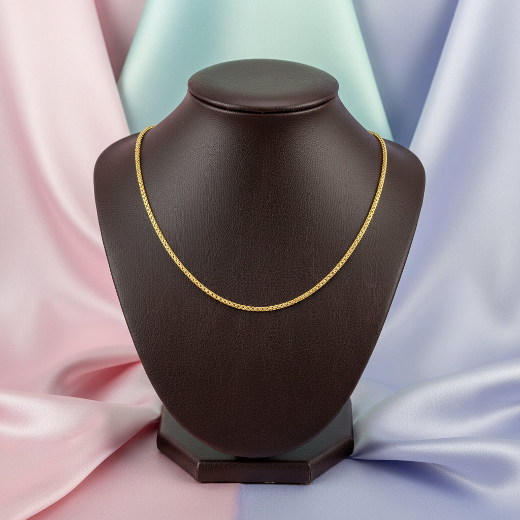10K Yellow gold wheat chain