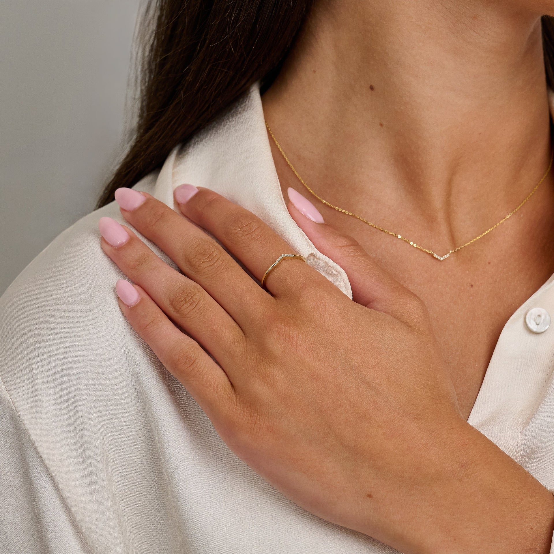 Diamond Arrow Ring